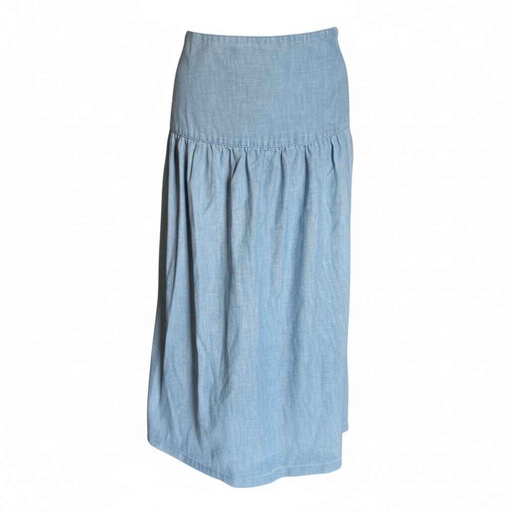 Vintage Maggie been Denim Blue Midi Skirt